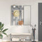 vidaXL Wall-Mounted Coat Rack Grey sonoma 100 x 10 x 100 cm