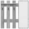 vidaXL Wall-Mounted Coat Rack Grey sonoma 100 x 10 x 100 cm