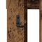 vidaXL Wall-Mounted Coat Rack Wall-mounted with Storage with Mirror Old wood 100 x 10 x 100 cm