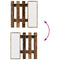 vidaXL Wall-Mounted Coat Rack Wall-mounted with Storage with Mirror Old wood 100 x 10 x 100 cm