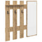 vidaXL Wall-Mounted Coat Rack Artisan oak 100 x 10 x 100 cm