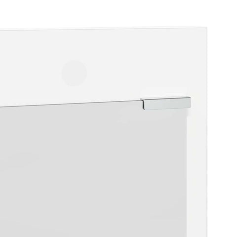 vidaXL Wall-Mounted Coat Rack with Shelf Wall-mounted with Storage with Mirror White Engineered wood