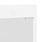 vidaXL Wall-Mounted Coat Rack with Shelf Wall-mounted with Storage with Mirror White Engineered wood