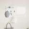 vidaXL Wall-Mounted Coat Rack with Shelf Wall-mounted with Storage with Mirror White Engineered wood
