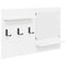 vidaXL Wall-Mounted Coat Rack with Shelf Wall-mounted with Storage with Mirror White Engineered wood