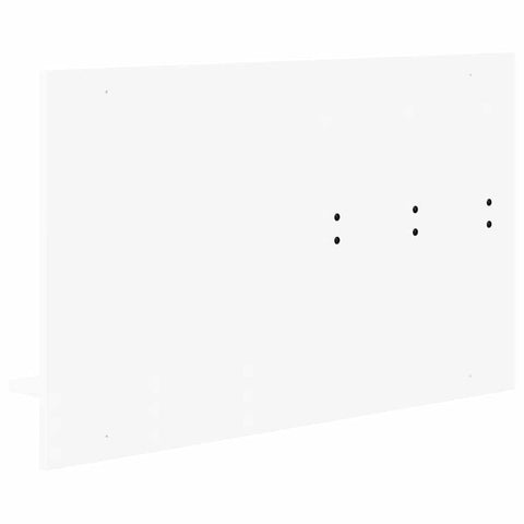 vidaXL Wall-Mounted Coat Rack with Shelf Wall-mounted with Storage with Mirror White Engineered wood