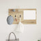 vidaXL Wall-Mounted Coat Rack with Shelf Wall-mounted with Storage with Mirror Sonoma oak Engineered wood