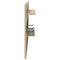 vidaXL Wall-Mounted Coat Rack with Shelf Wall-mounted with Storage with Mirror Sonoma oak Engineered wood