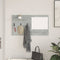vidaXL Wall-Mounted Coat Rack with Shelf Concrete grey Engineered wood