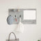 vidaXL Wall-Mounted Coat Rack with Shelf Concrete grey Engineered wood