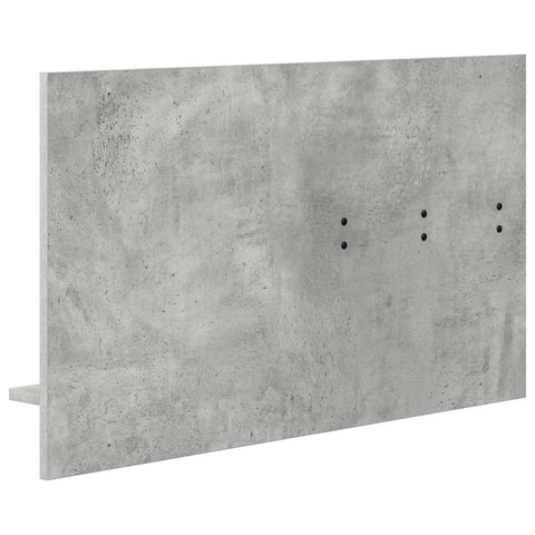 vidaXL Wall-Mounted Coat Rack with Shelf Concrete grey Engineered wood