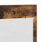 vidaXL Wall-Mounted Coat Rack with Shelf Wall-mounted with Storage with Mirror Smoked oak Engineered wood