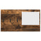 vidaXL Wall-Mounted Coat Rack with Shelf Wall-mounted with Storage with Mirror Smoked oak Engineered wood