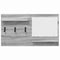 vidaXL Wall-Mounted Coat Rack with Shelf Wall-mounted with Storage with Mirror Grey sonoma Engineered wood