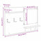 vidaXL Wall-Mounted Coat Rack with Shelf Wall-mounted with Storage with Mirror Grey sonoma Engineered wood