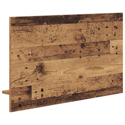 vidaXL Wall-Mounted Coat Rack with Shelf Wall-mounted with Storage with Mirror Old wood Engineered wood