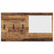 vidaXL Wall-Mounted Coat Rack with Shelf Wall-mounted with Storage with Mirror Old wood Engineered wood