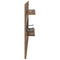 vidaXL Wall-Mounted Coat Rack with Shelf Wall-mounted with Storage with Mirror Old wood Engineered wood