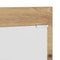 vidaXL Wall-Mounted Coat Rack with Shelf Wall-mounted with Storage with Mirror Artisan oak Engineered wood