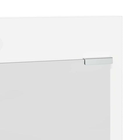 vidaXL Wall-Mounted Coat Rack with Shelf Wall-mounted with Storage with Mirror White Engineered wood