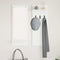 vidaXL Wall-Mounted Coat Rack with Shelf Wall-mounted with Storage with Mirror White Engineered wood
