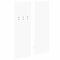 vidaXL Wall-Mounted Coat Rack with Shelf Wall-mounted with Storage with Mirror White Engineered wood