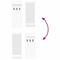 vidaXL Wall-Mounted Coat Rack with Shelf Wall-mounted with Storage with Mirror White Engineered wood