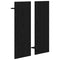 vidaXL Wall-Mounted Coat Rack with Shelf Wall-mounted with Storage with Mirror Black oak Engineered wood