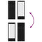 vidaXL Wall-Mounted Coat Rack with Shelf Wall-mounted with Storage with Mirror Black oak Engineered wood