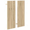 vidaXL Wall-Mounted Coat Rack with Shelf Wall-mounted with Storage with Mirror Sonoma oak Engineered wood