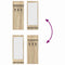 vidaXL Wall-Mounted Coat Rack with Shelf Wall-mounted with Storage with Mirror Sonoma oak Engineered wood