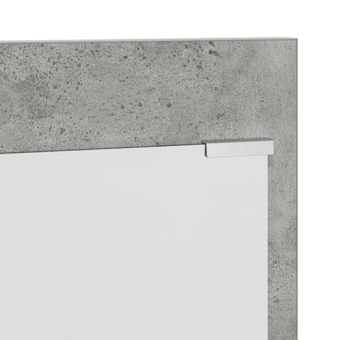 vidaXL Wall-Mounted Coat Rack with Shelf Concrete grey Engineered wood