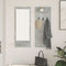 vidaXL Wall-Mounted Coat Rack with Shelf Concrete grey Engineered wood