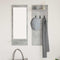 vidaXL Wall-Mounted Coat Rack with Shelf Concrete grey Engineered wood
