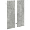 vidaXL Wall-Mounted Coat Rack with Shelf Concrete grey Engineered wood