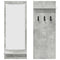 vidaXL Wall-Mounted Coat Rack with Shelf Concrete grey Engineered wood