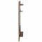 vidaXL Wall-Mounted Coat Rack with Shelf Wall-mounted with Storage with Mirror Smoked oak Engineered wood