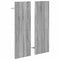 vidaXL Wall-Mounted Coat Rack with Shelf Wall-mounted with Storage with Mirror Grey sonoma Engineered wood