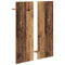 vidaXL Wall-Mounted Coat Rack with Shelf Wall-mounted with Storage with Mirror Old wood Engineered wood