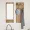 vidaXL Wall-Mounted Coat Rack with Shelf Wall-mounted with Storage with Mirror Artisan oak Engineered wood