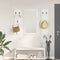 vidaXL Wall-Mounted Coat Rack Wall-mounted with Storage with Mirror White Engineered wood