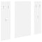 vidaXL Wall-Mounted Coat Rack Wall-mounted with Storage with Mirror White Engineered wood