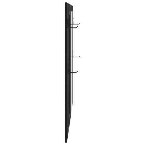 vidaXL Wall-Mounted Coat Rack Wall-mounted with Storage with Mirror Black oak Engineered wood