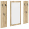 vidaXL Wall-Mounted Coat Rack Wall-mounted with Storage with Mirror Sonoma oak Engineered wood