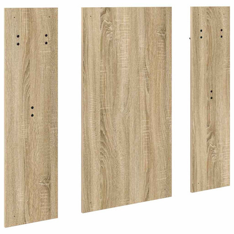 vidaXL Wall-Mounted Coat Rack Wall-mounted with Storage with Mirror Sonoma oak Engineered wood