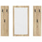 vidaXL Wall-Mounted Coat Rack Wall-mounted with Storage with Mirror Sonoma oak Engineered wood