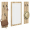 vidaXL Wall-Mounted Coat Rack Wall-mounted with Storage with Mirror Sonoma oak Engineered wood