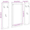 vidaXL Wall-Mounted Coat Rack Wall-mounted with Storage with Mirror Sonoma oak Engineered wood
