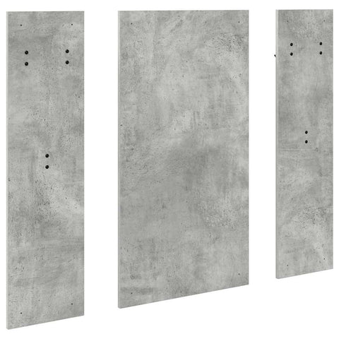 vidaXL Wall-Mounted Coat Rack Concrete grey Engineered wood