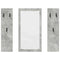 vidaXL Wall-Mounted Coat Rack Concrete grey Engineered wood